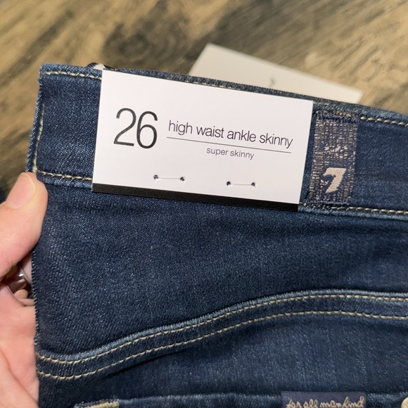 7FAMK NWT ankle skinny jean in Dian - Picture 4 of 14
